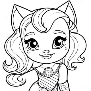 Clawdeen Wolf Monster High Coloring Pages