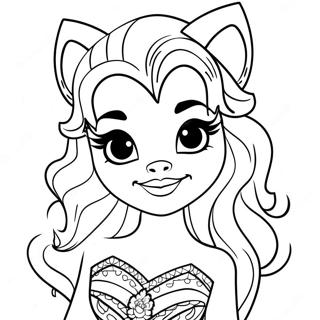 Clawdeen Wolf Monster High Coloring Page 8931-7470