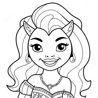 Clawdeen Wolf Monster High Coloring Page 8931-7471