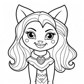 Clawdeen Wolf Monster High Coloring Page 8931-7472