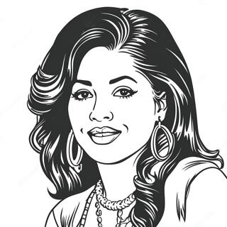 Selena Quintanilla Coloring Page 8941-7479