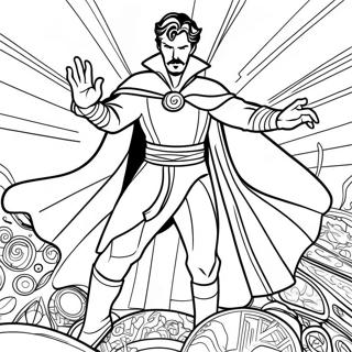 Doctor Strange Casting Spells Coloring Page 8962-7499