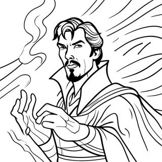 Doctor Strange Casting Spells Coloring Page 8962-7500