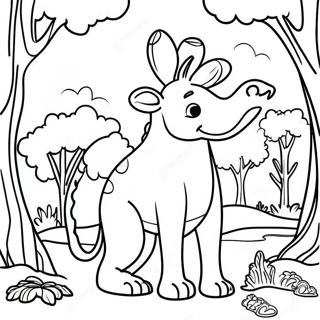 3d Animal Kingdom Coloring Page 8972-7509