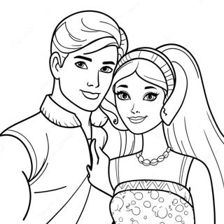 Barbie And Ken Coloring Pages