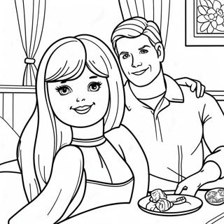 Barbie And Ken Coloring Page 8981-7506