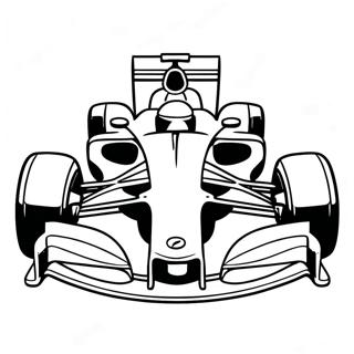 Formula 1 Race Car Coloring Page 8991-7524