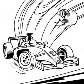 Formula 1 Driver In Action Coloring Page 8992-7520