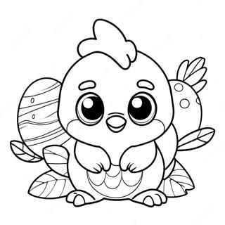 Hatchimal Coloring Page 9021-7542