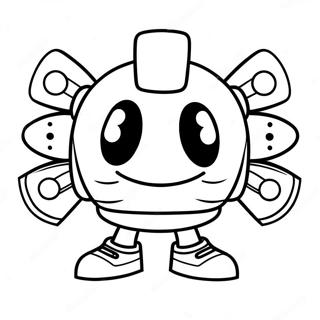 Geometry Dash Character Coloring Page 9051-7562