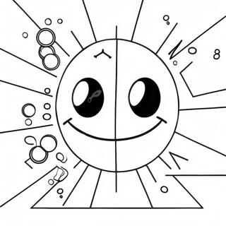 Colorful Geometry Dash Level Coloring Page 9052-7565