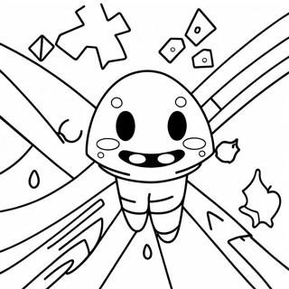 Colorful Geometry Dash Level Coloring Page 9052-7566