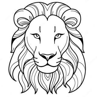 Majestic Leo Coloring Page 9072-7599