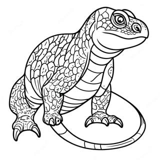 Komodo Dragon Coloring Pages