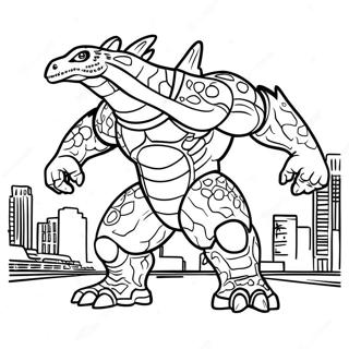 Pacific Rim Kaiju Coloring Page 9101-7606