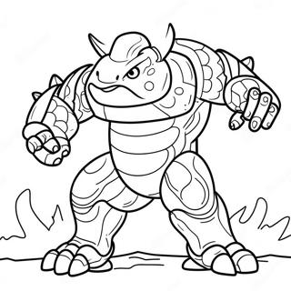 Pacific Rim Kaiju Coloring Page 9101-7608