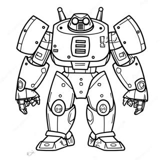 Pacific Rim Jaeger Robot Coloring Page 9102-7610