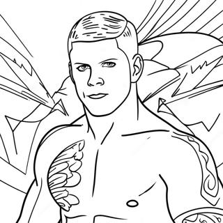 Cody Rhodes Coloring Pages