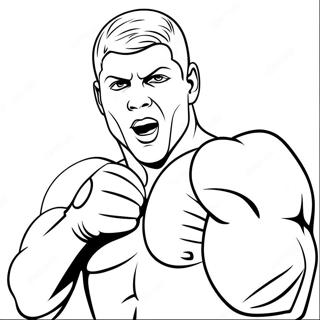 Cody Rhodes In Action Coloring Page 9112-7629