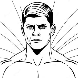 Cody Rhodes In Action Coloring Page 9112-7630