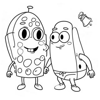 Spongebob And Patrick Coloring Page 911-723