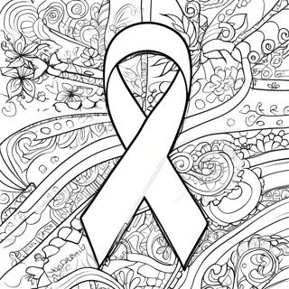 Autism Awareness Ribbon Coloring Page 9121-7618