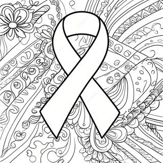 Autism Awareness Ribbon Coloring Page 9121-7619