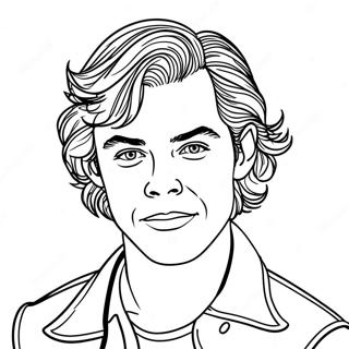 Harry Styles Coloring Page 9131-7628