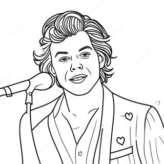 Harry Styles Performing Live Coloring Page 9132-7641