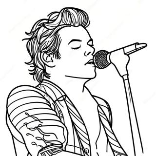 Harry Styles Performing Live Coloring Page 9132-7643