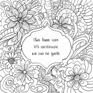 Quote For Adults Coloring Pages