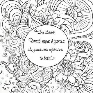 Inspirational Quote For Adults Coloring Page 9161-7650