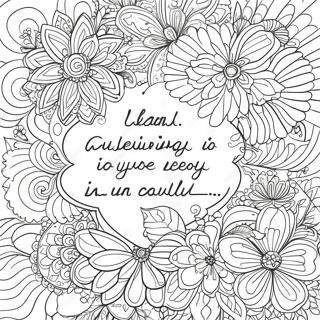 Motivational Quote For Adults Coloring Page 9162-7654