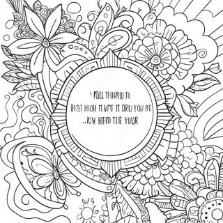 Motivational Quote For Adults Coloring Page 9162-7656