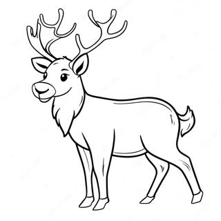 Raindeer Coloring Pages