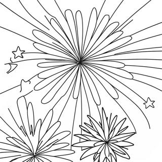 Fireworks Coloring Page 9191-7678