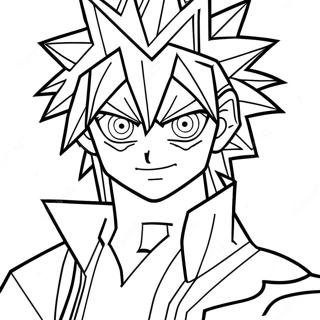 Yugi Muto With The Millennium Puzzle Coloring Page 9202-7687