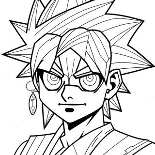 Yugi Muto With The Millennium Puzzle Coloring Page 9202-7688