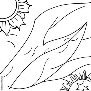 Puerto Rico Flag Coloring Page 9211-7694