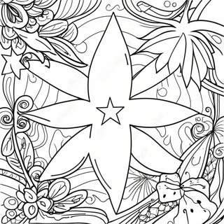 Puerto Rico Flag Coloring Page 9211-7696