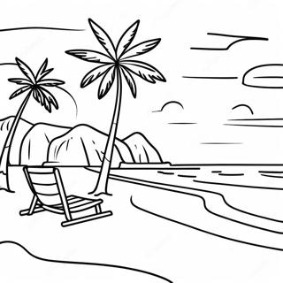 Beautiful Puerto Rican Beach Coloring Page 9212-7700