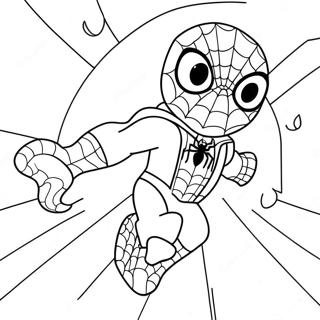 Cute Spiderman Coloring Pages