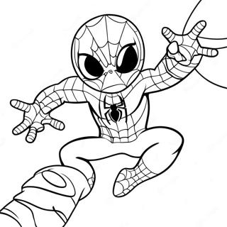 Cute Spiderman Coloring Page 9221-7702