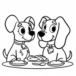 Lady And The Tramp Coloring Pages