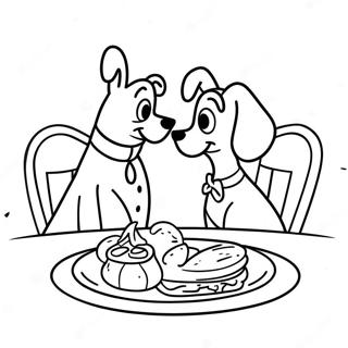 Lady And The Tramp Coloring Pages