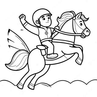 Brave Rescue Riders In Action Coloring Page 9272-7745