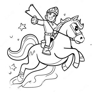 Brave Rescue Riders In Action Coloring Page 9272-7748