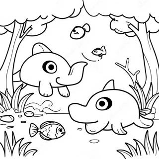 Ecosystem Coloring Page 9291-7758