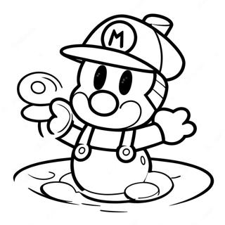 Paper Mario Coloring Page 9301-42907