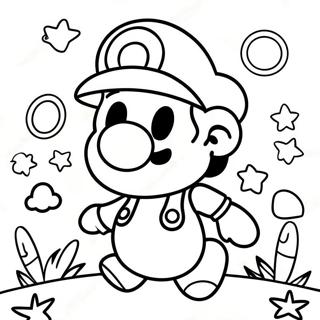 Paper Mario Coloring Pages